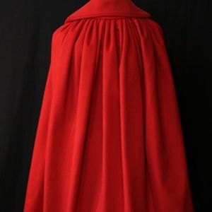 Red Wool Cape Handmaid's Tale Christmas High Qual